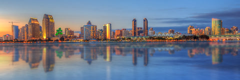 Downtown San Diego Reflection from Coronado